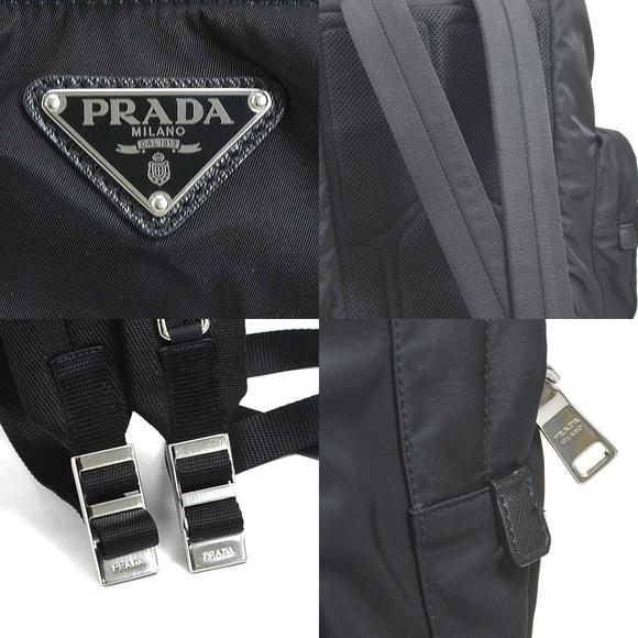 Prada Pet Carrier Pet Backpack Re Nylon Saffiano Leather Black - Picture 4 of 5
